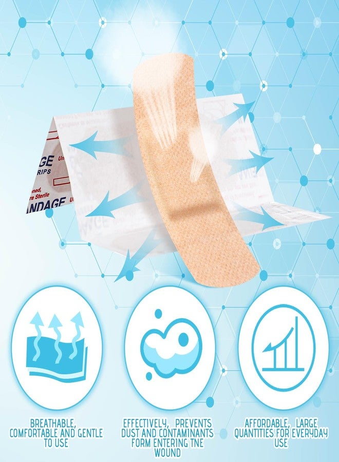 Funtery 100 Pcs Silicone Bandages Assorted Sizes Sensitive Skin, Painless Removal Silicone Bandages for Fragile Sensitive Skin Elderly Painless Removal Delicate(5 Size,Square) - Image 3